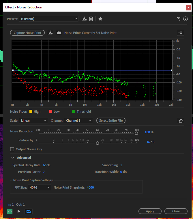 Adobe audition noise cancellation hot sale